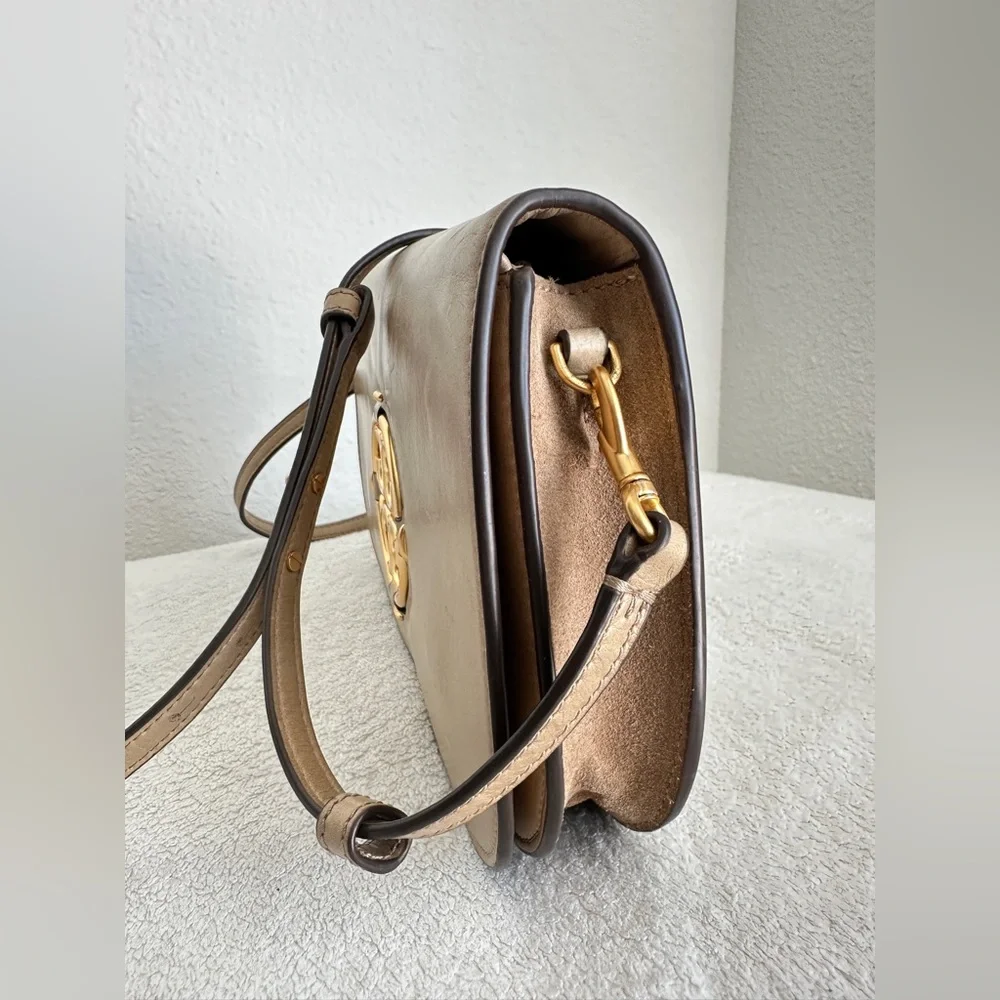 Tory Burch Miller Glazed Leather Clutch‎ bag